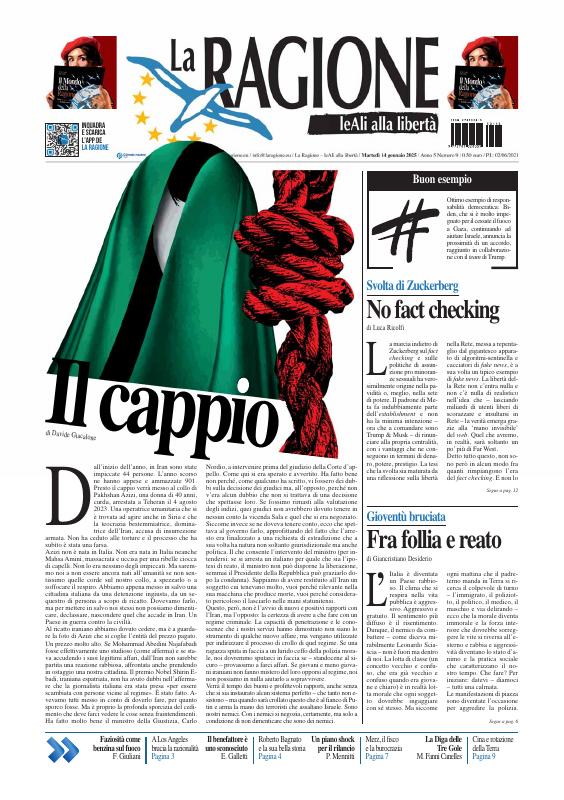 Prima-pagina-la ragione-oggi-edizione-di-oggi-20250114